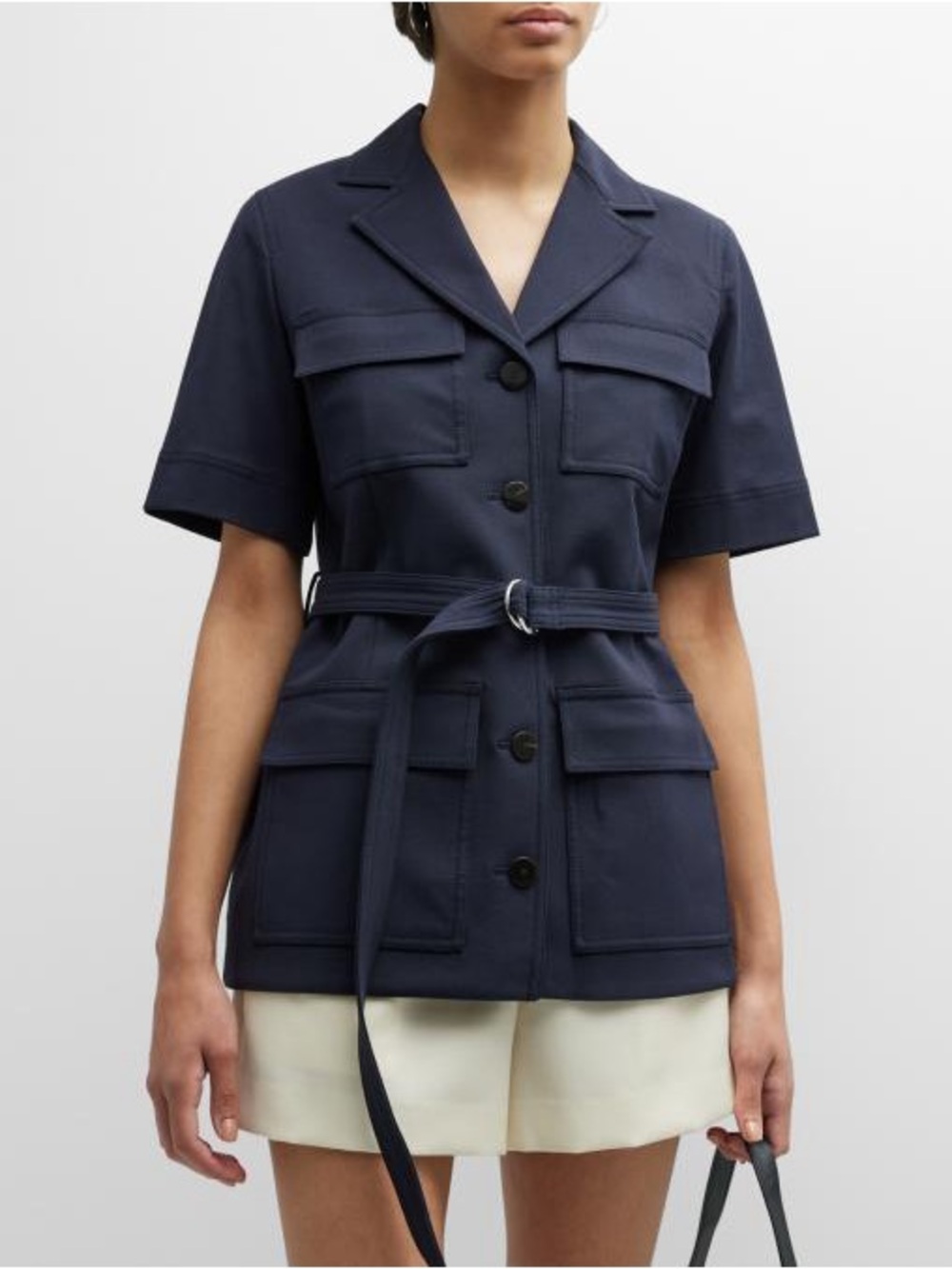 Theory Neoteric Twill Short-Sleeve Safari Jacket